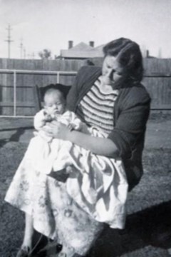 Ella McGrath, 2, as a baby with mum Phyllis Hands in Dubbo