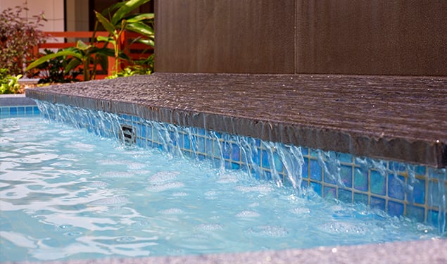 Water fountain at HammondCare Miranda residential care home