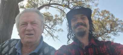 Daniel takes a selfie with Alex