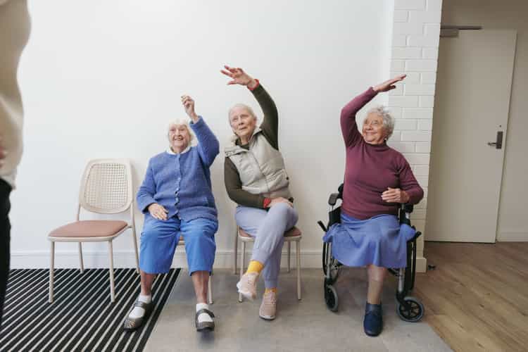 Exercise and activity at HammondCare's Social Club