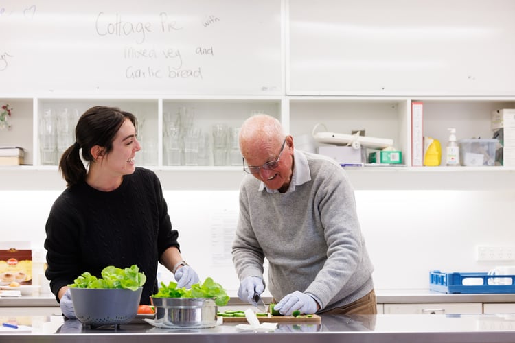 Preparing a meal with Social Club