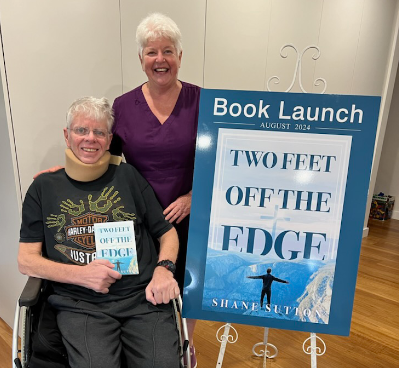 Shane and Helen at his book launch 